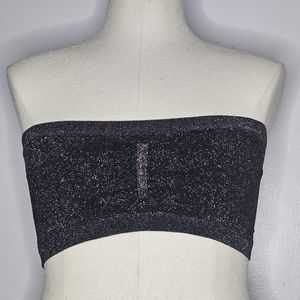 Sparkly bandeau with front ruching